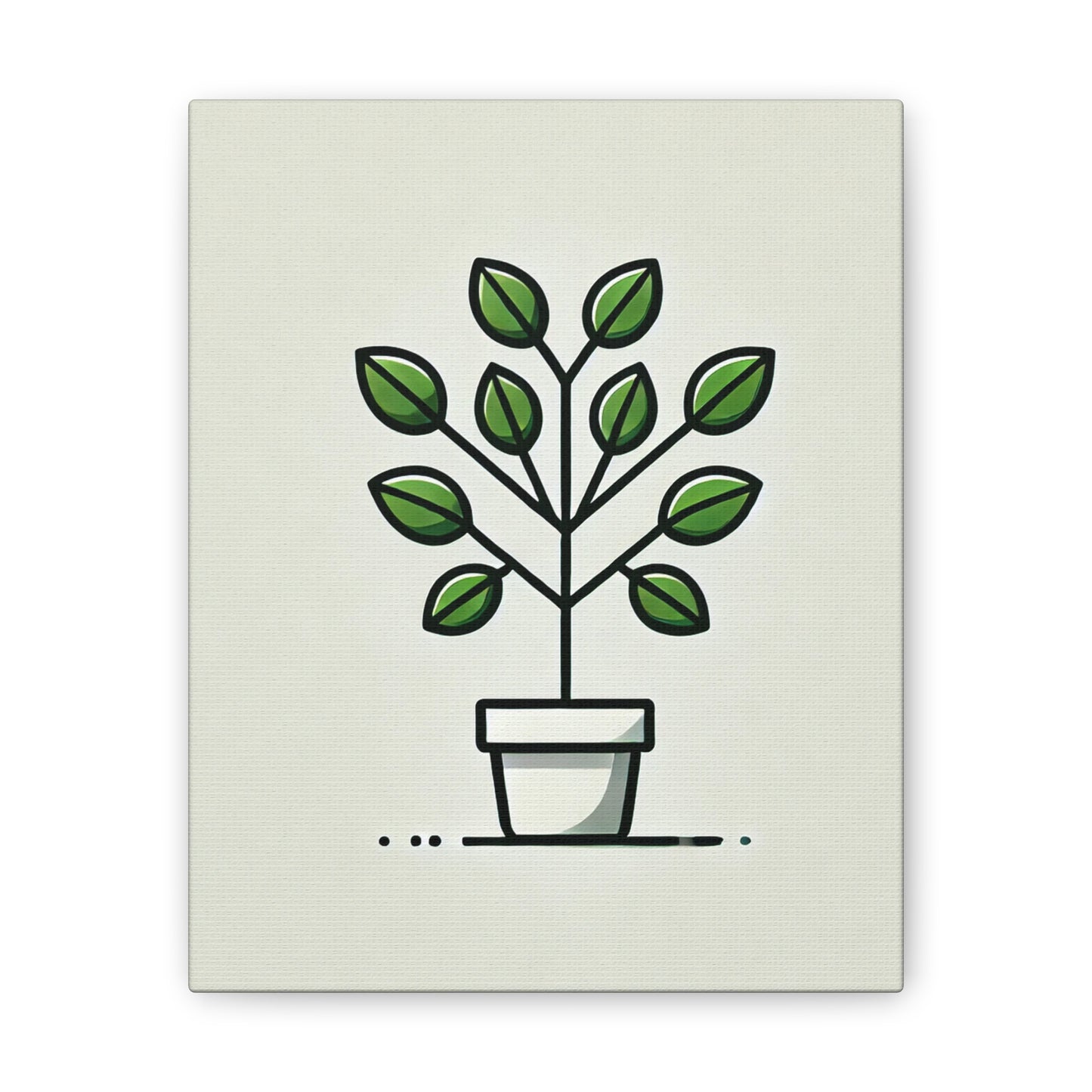 A simple potted plant